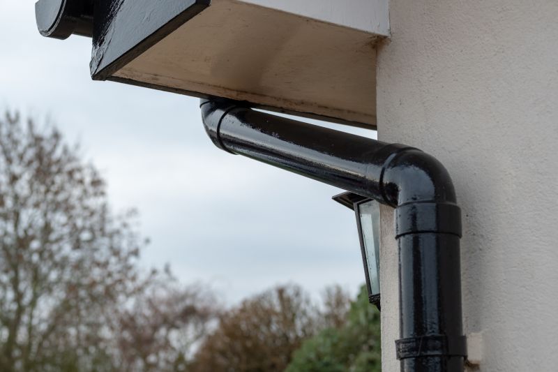 Steel Downspout Installation